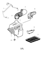 Jeep Liberty Air Filter Box Diagram - 53013727AA