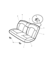 2006 Chrysler Sebring Seat Cushion Diagram - 1CT241D2AA