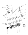 Dodge Ram 1500 Piston Ring Set Diagram - 5011858AA