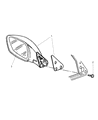 1998 Jeep Cherokee Car Mirror Diagram - 55154951AC