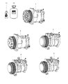 Dodge Journey A/C Compressor Diagram - 55111426AC