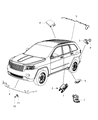 Ram C/V Parking Assist Distance Sensor Diagram - 1EW63TZZAA