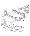 2007 Dodge Dakota Bumper Diagram - 5JL34TZZAF