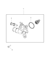 Dodge Dart Thermostat Housing Diagram - 5047861AA