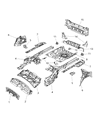 Chrysler 200 Floor Pan Diagram - 68164232AA