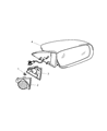 2004 Chrysler Sebring Car Mirror Diagram - MR611890