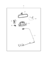 Ram Mirror Cover Diagram - 1ZA38DX9AB