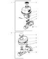 Ram Brake Master Cylinder Diagram - 5093408AA
