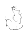 Dodge Magnum Power Steering Hose Diagram - 4782349AB
