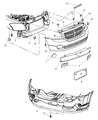 Dodge Caliber Bumper Diagram - 5183407AE