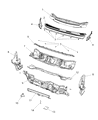 Jeep Cherokee Dash Panels Diagram - 68260041AC