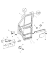 Dodge Door Check Diagram - 5104338AA