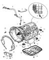 Jeep Commander Automatic Transmission Filter Diagram - 5015267AC