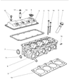 Chrysler Cirrus Cylinder Head Gasket Diagram - 5014127AC