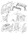Jeep Trunk Lid Lift Support Diagram - 57010050AC