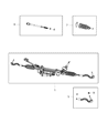 Jeep Rack and Pinion Boot Diagram - 68303628AA