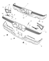Ram Parking Assist Distance Sensor Diagram - 1JK80ZZZAB