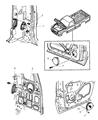 2002 Dodge Durango Car Speakers Diagram - 56043109AA