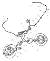 2002 Chrysler Sebring Brake Line Diagram - 4764389AB