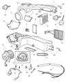 Jeep Heater Core Diagram - 4874046