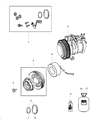 Jeep A/C Compressor Diagram - 68202994AA