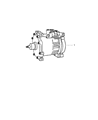 Dodge Ram Van A/C Compressor Diagram - 55036741AF
