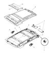 2011 Jeep Liberty Sun Visor Diagram - 1CQ85DW1AB