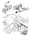 Dodge Ram Wagon A/C Switch Diagram - 5011218AB