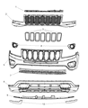 Jeep Compass Bumper Diagram - 68213194AA