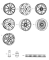 Jeep Spare Wheel Diagram - 52125068AA