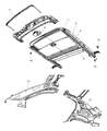 2007 Chrysler Sebring Sunroof Diagram - 68003464AA