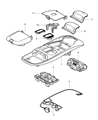1999 Dodge Ram 3500 Dome Light Diagram - 5013619AA