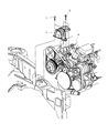 Dodge Caravan Engine Mount Bracket Diagram - 4861659AA