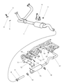 2000 Dodge Dakota Muffler Diagram - E0019321