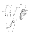 Jeep Wrangler Washer Reservoir Diagram - 68382597AB