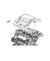 Chrysler Sebring Engine Cover Diagram - 4891750AE