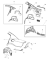 2014 Dodge Charger Wheelhouse Diagram - 68083031AC