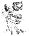 2011 Chrysler 300 Front Cross-Member Diagram - 57010299AB