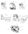 Dodge Journey Center Console Base Diagram - 1LK291D1AA