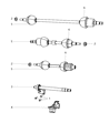 2008 Dodge Grand Caravan Axle Shaft Diagram - 4881214AC