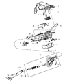 Ram Steering Column Diagram - 55057321AB