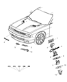 Dodge Durango Emblem Diagram - 68213511AB