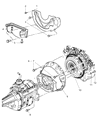 Dodge Ram 2500 Bellhousing Diagram - 52107540AC