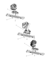 2007 Dodge Nitro Transmission Mount Diagram - 52125136AD