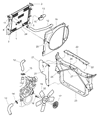 Dodge Durango Cooling Fan Assembly Diagram - 52028756AA