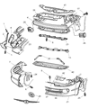 2004 Chrysler 300M Bumper Diagram - 5083698AA