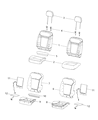 Jeep Renegade Seat Cushion Diagram - 68288722AA