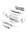 Chrysler Voyager Front Cross-Member Diagram - 68232827AB