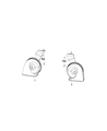 2023 Dodge Challenger Horn Diagram - 68302644AC