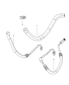 Jeep Wrangler Power Steering Hose Diagram - 52060274AG